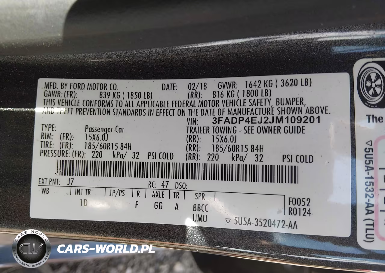 2018 Ford Fiesta Se VIN:3FADP4EJ2JM109201 - 9