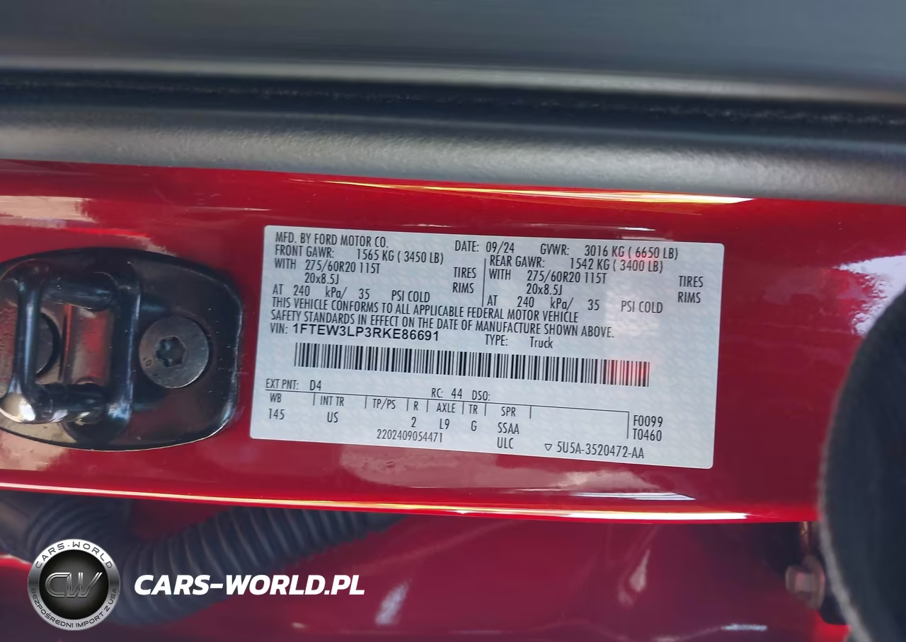 2024 Ford F-150 Xlt VIN:1FTEW3LP3RKE86691 - 9