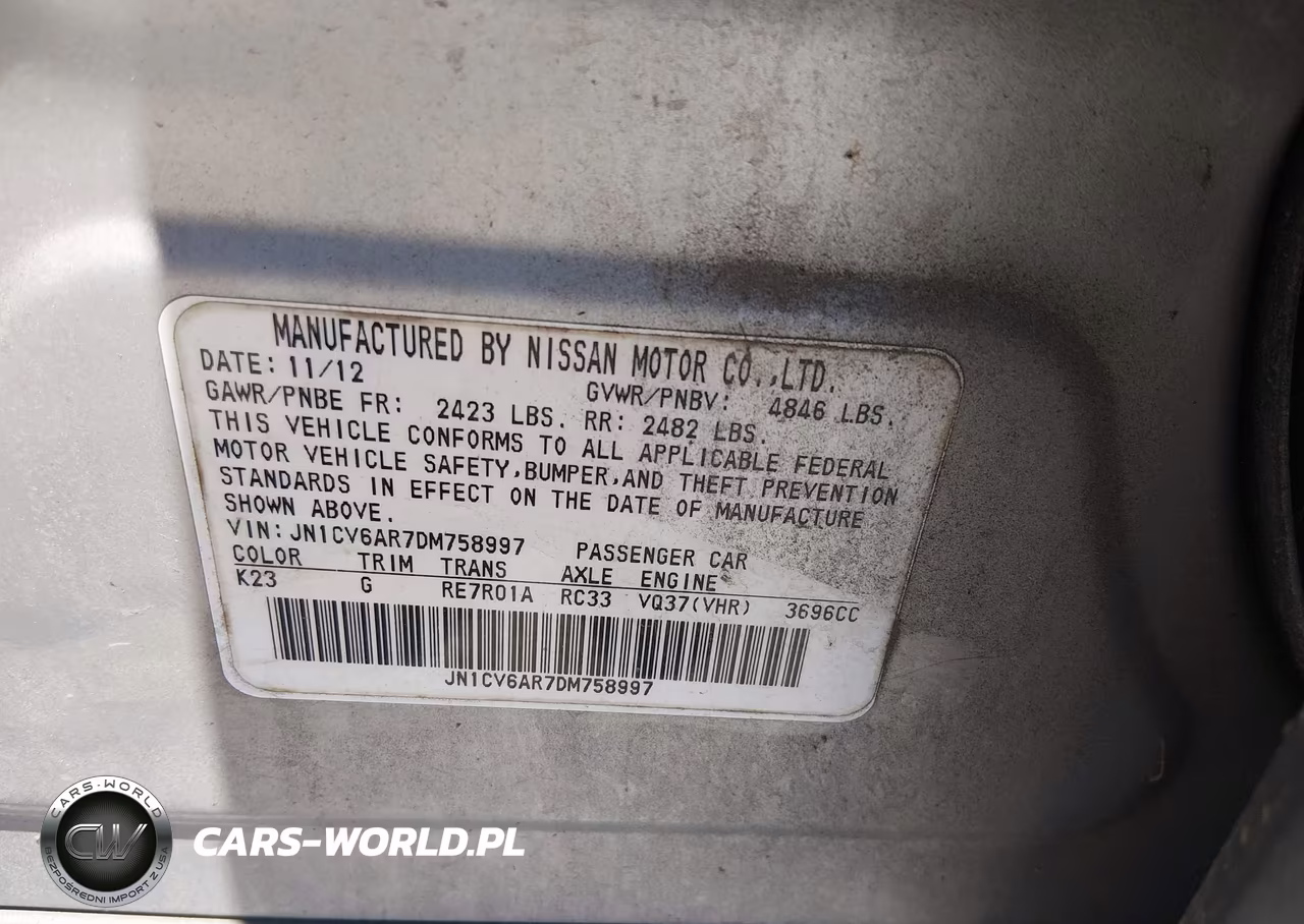 2013 Infiniti G37X VIN:JN1CV6AR7DM758997 - 9