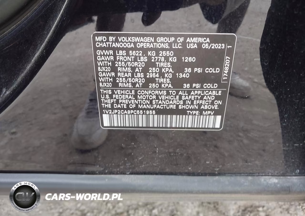 2023 Volkswagen Atlas 2.0T Se W-Technology VIN:1V2JP2CA9PC551955 - 9