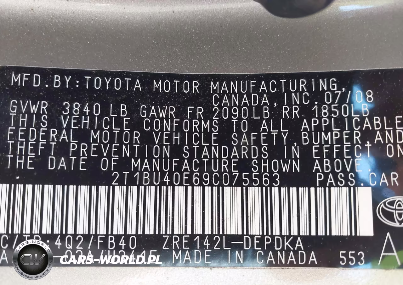 2009 Toyota Corolla Le VIN:2T1BU40E69C075563 - 9