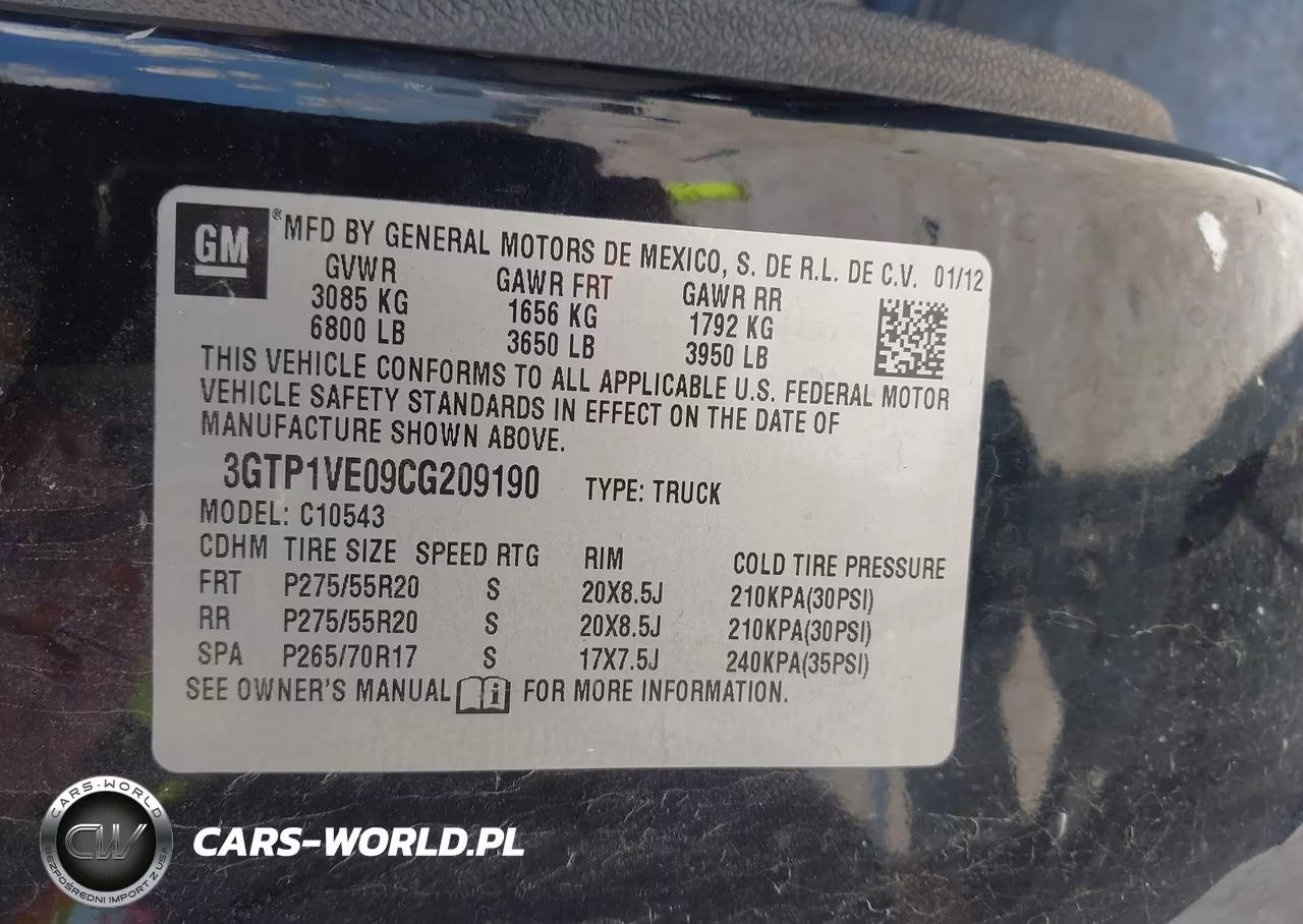 2012 GMC Sierra 1500 Sle VIN:3GTP1VE09CG209190 - 9