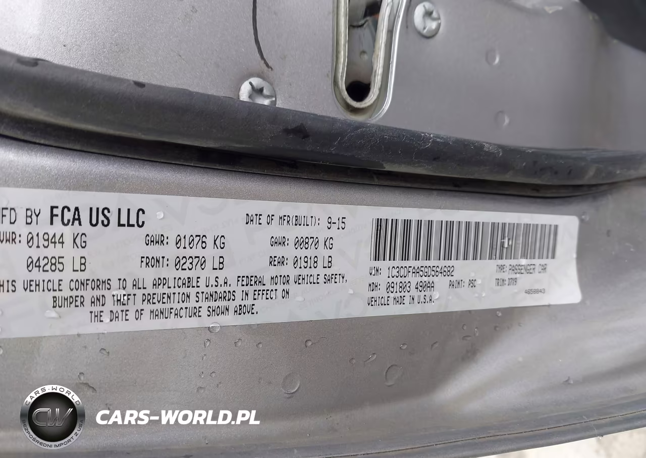 2016 Dodge Dart Se VIN:1C3CDFAA5GD564682 - 9
