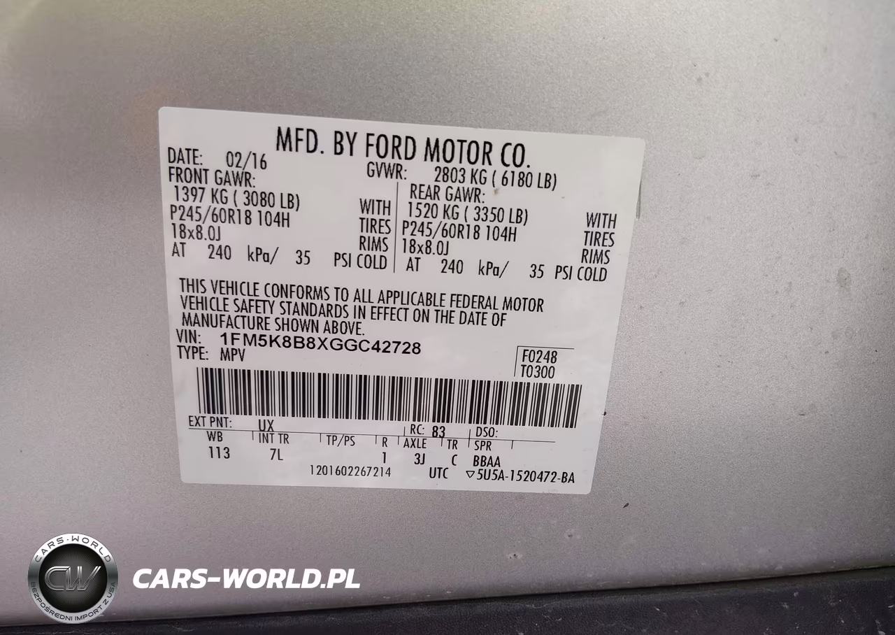 2016 Ford Explorer VIN:1FM5K8B8XGGC42728 - 9