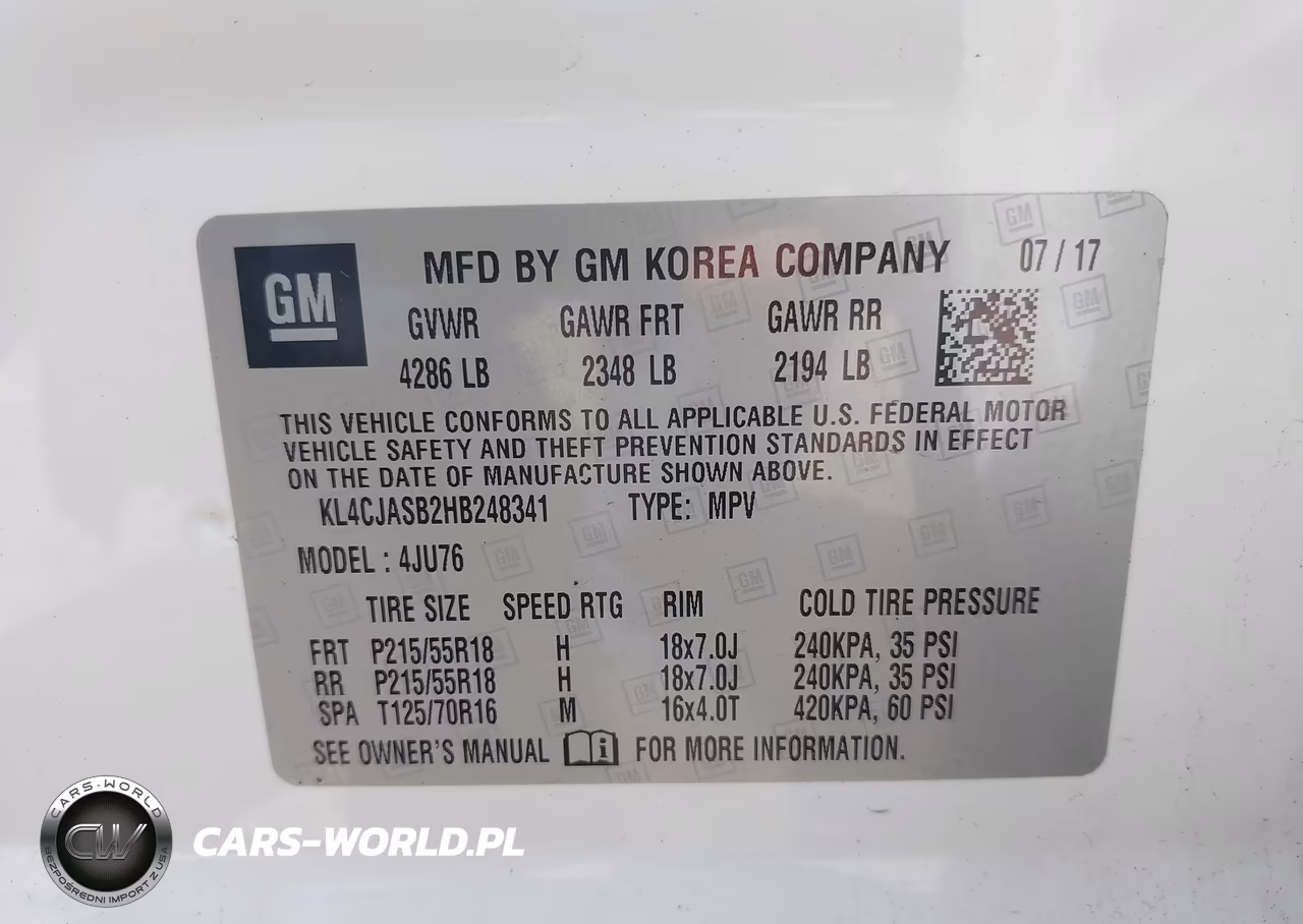 2017 Buick Encore Preferred VIN:KL4CJASB2HB248341 - 9