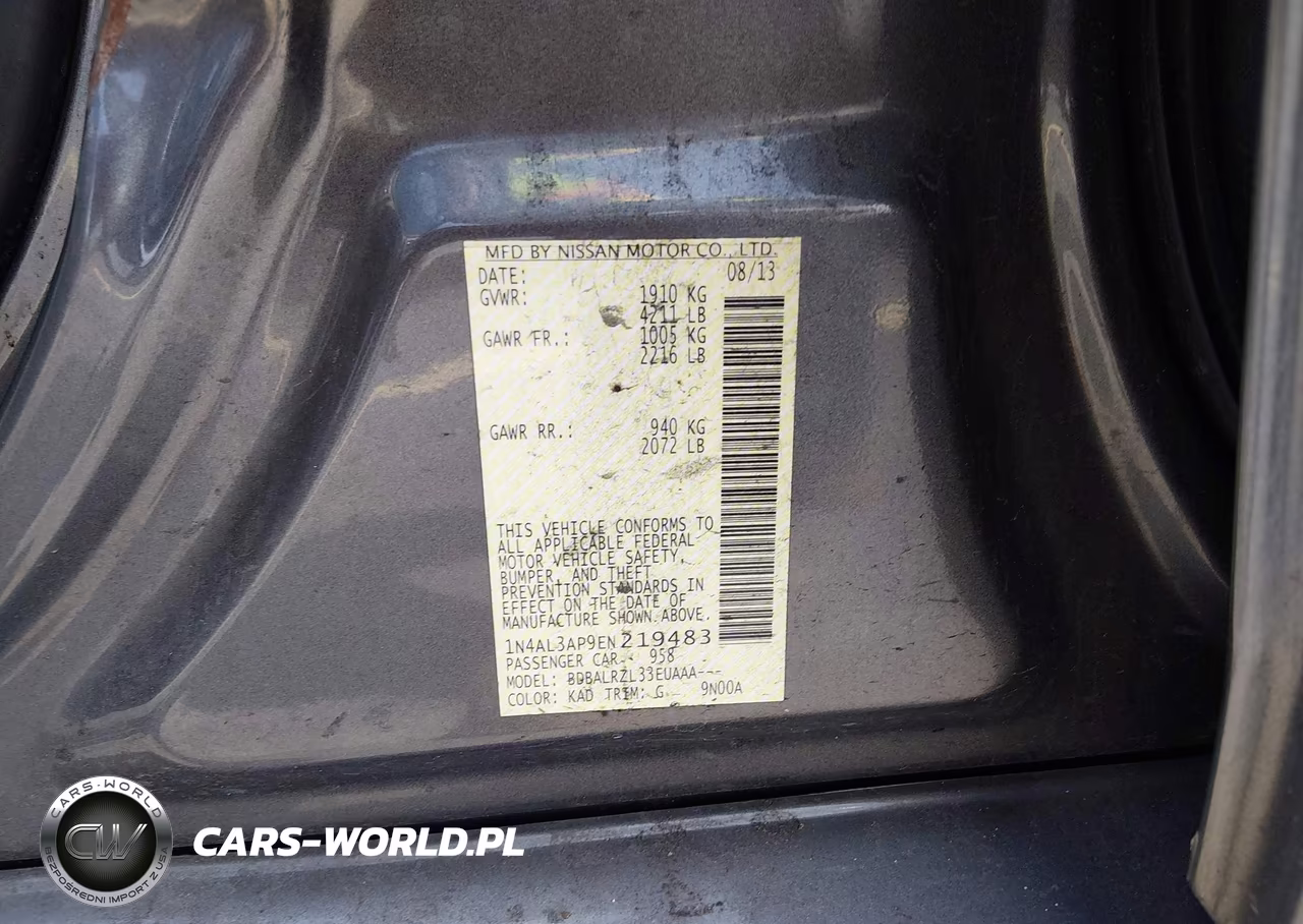 2014 Nissan Altima 2.5 S VIN:1N4AL3AP9EN219483 - 9