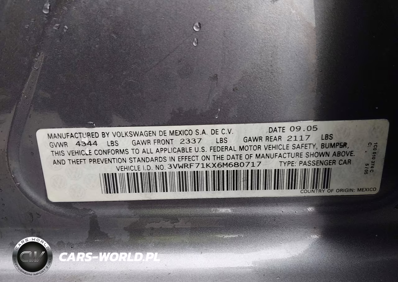 2006 Volkswagen Jetta 2.5 VIN:3VWRF71KX6M680717 - 9