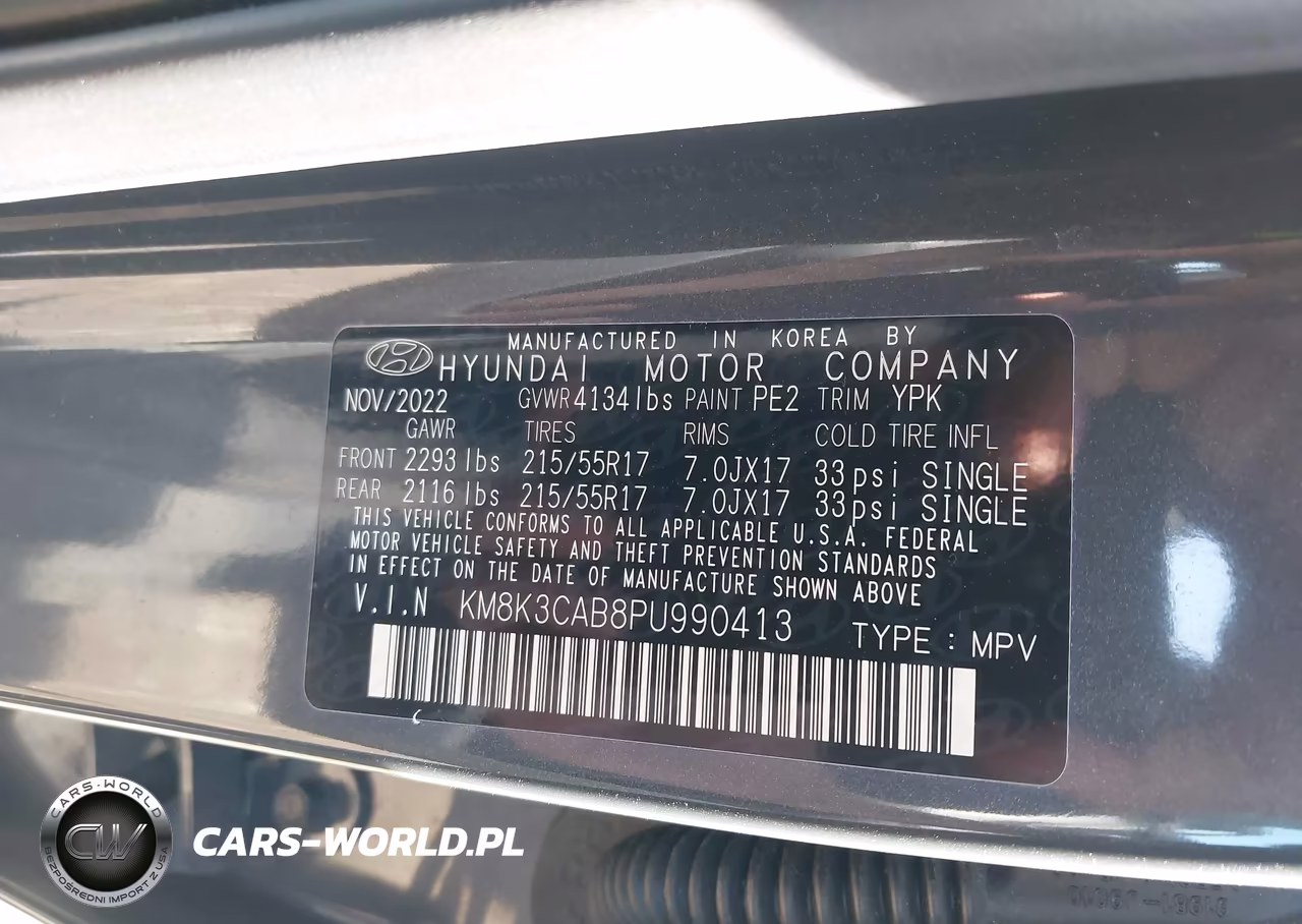 2023 Hyundai Kona Sel VIN:KM8K3CAB8PU990413 - 9
