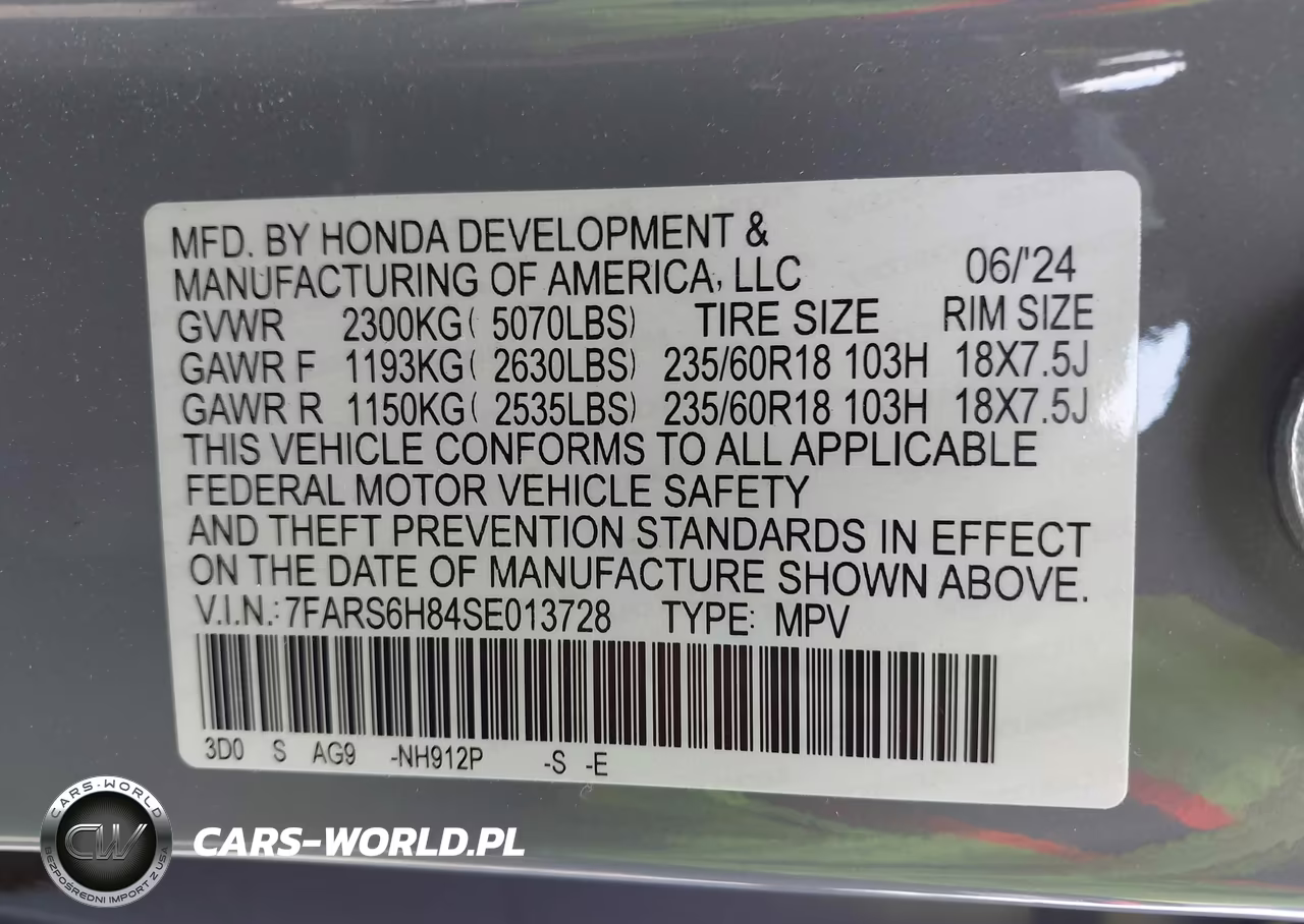 2025 Honda Cr-V Hybrid Sport-L VIN:7FARS6H84SE013728 - 9