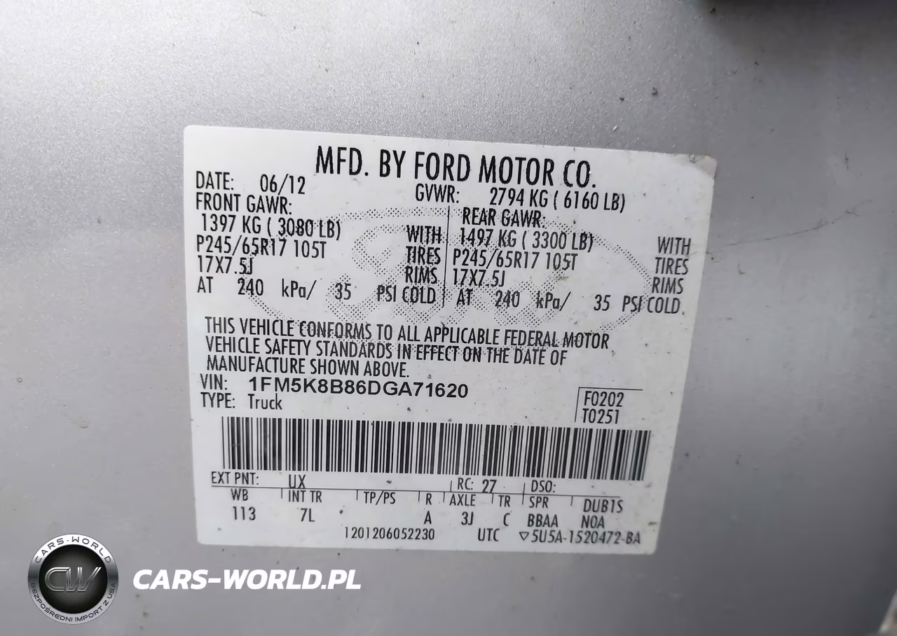 2013 Ford Explorer VIN:1FM5K8B86DGA71620 - 9