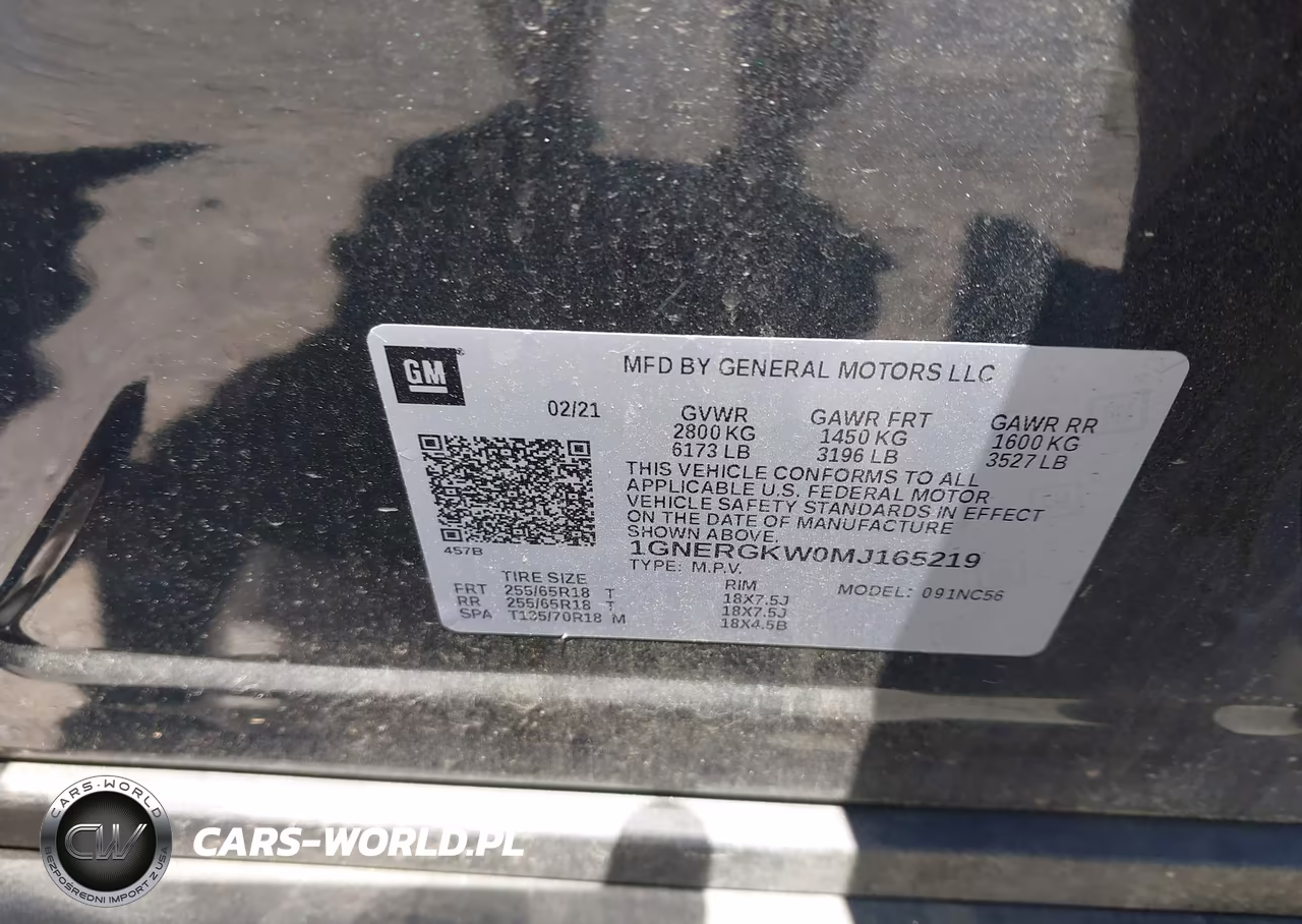 2021 Chevrolet Traverse Fwd Lt Cloth VIN:1GNERGKW0MJ165219 - 9