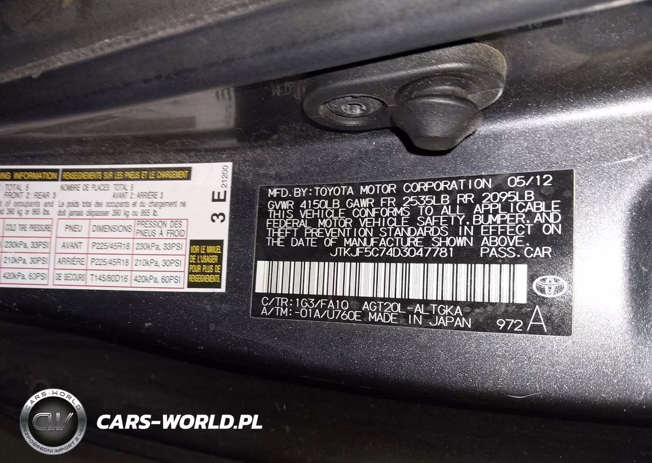 2013 Scion Tc VIN:JTKJF5C74D3047781 - 9