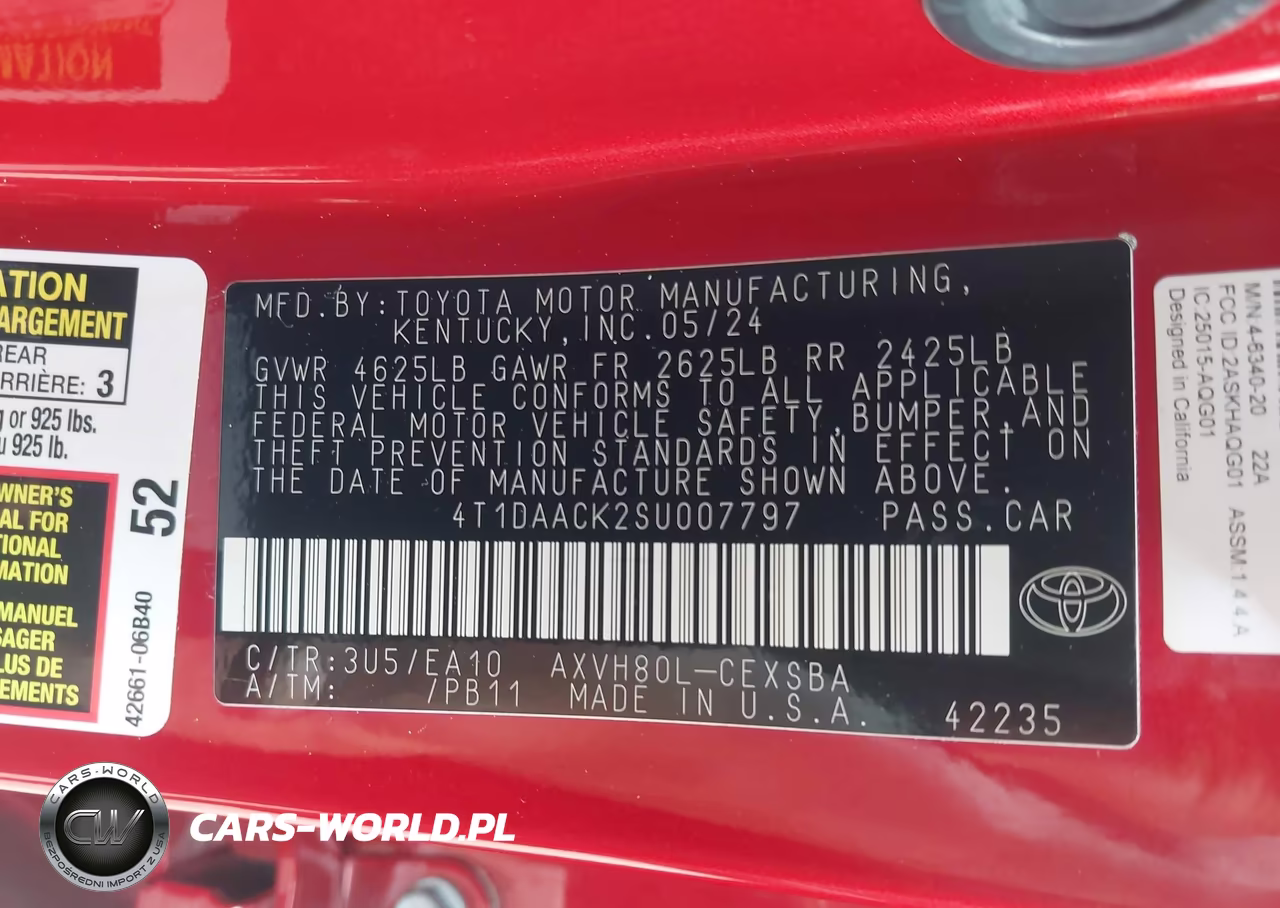 2025 Toyota Camry Se VIN:4T1DAACK2SU007797 - 9