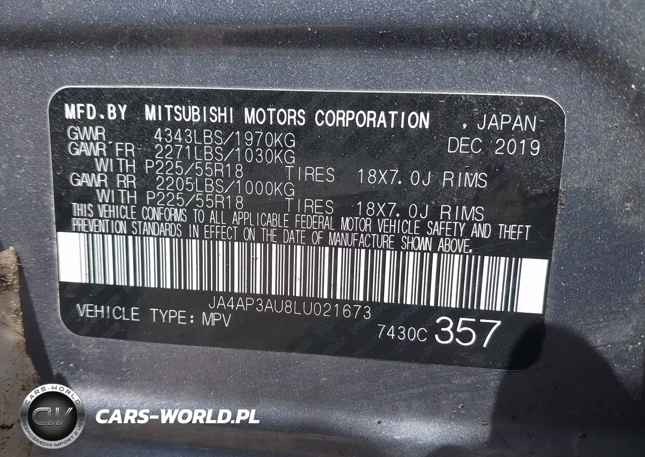 2020 Mitsubishi Outlander Sport 2.0 Es VIN:JA4AP3AU8LU021673 - 9