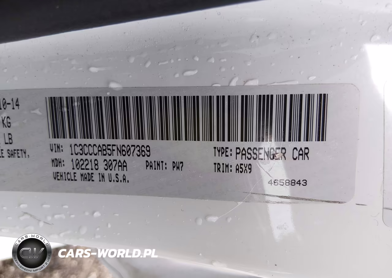 2015 Chrysler 200 Limited VIN:1C3CCCAB5FN607369 - 9