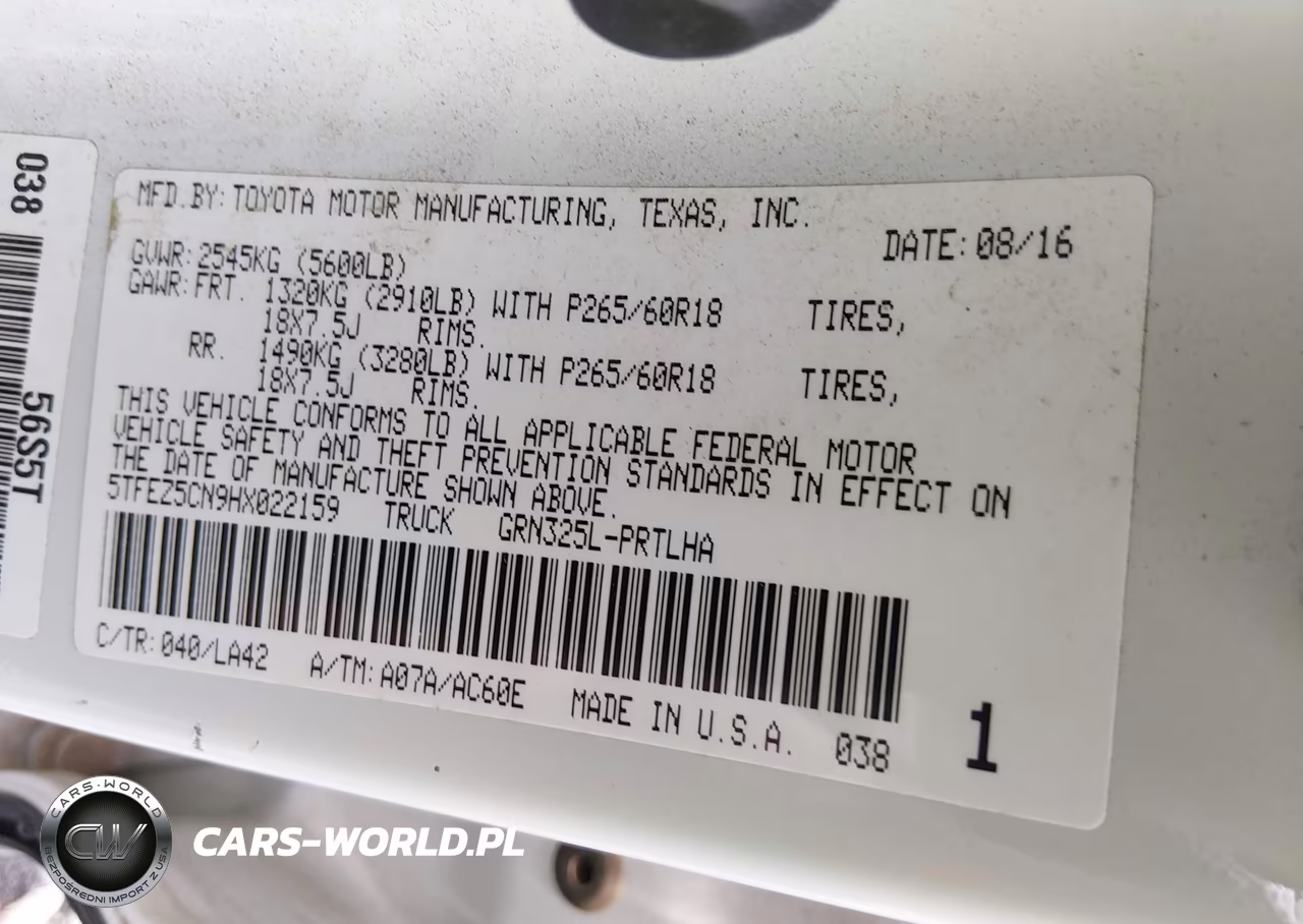 2017 Toyota Tacoma Limited VIN:5TFEZ5CN9HX022159 - 9