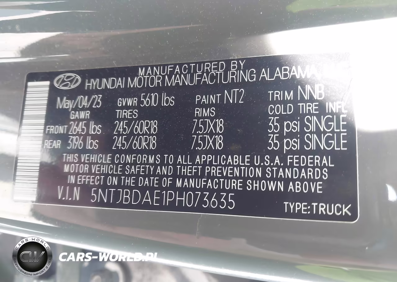 2023 Hyundai Santa Cruz Sel VIN:5NTJBDAE1PH073635 - 9