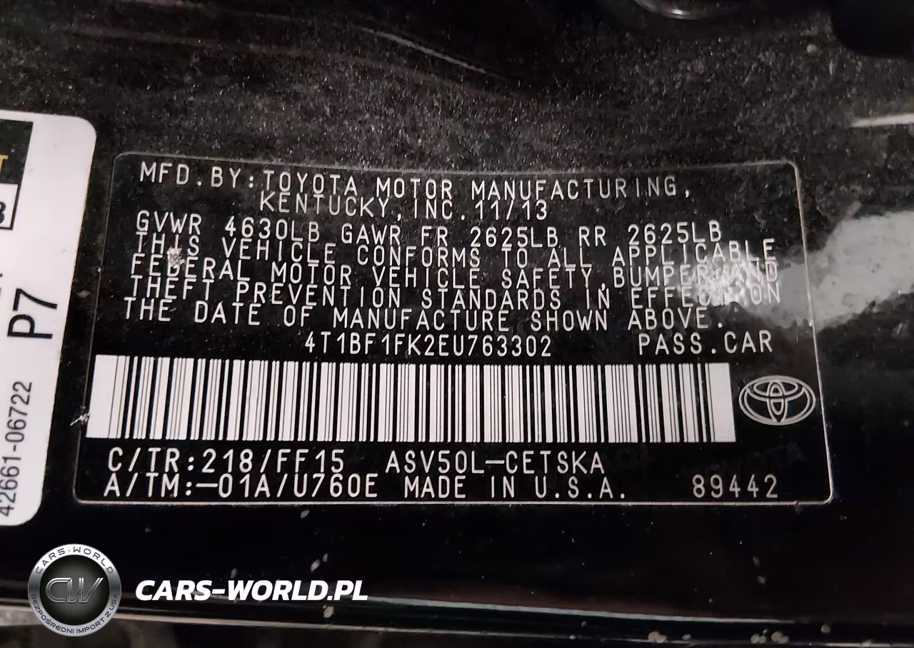 2014 Toyota Camry Se VIN:4T1BF1FK2EU763302 - 9