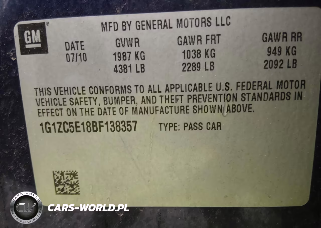 2011 Chevrolet Malibu 1Lt VIN:1G1ZC5E18BF138357 - 9