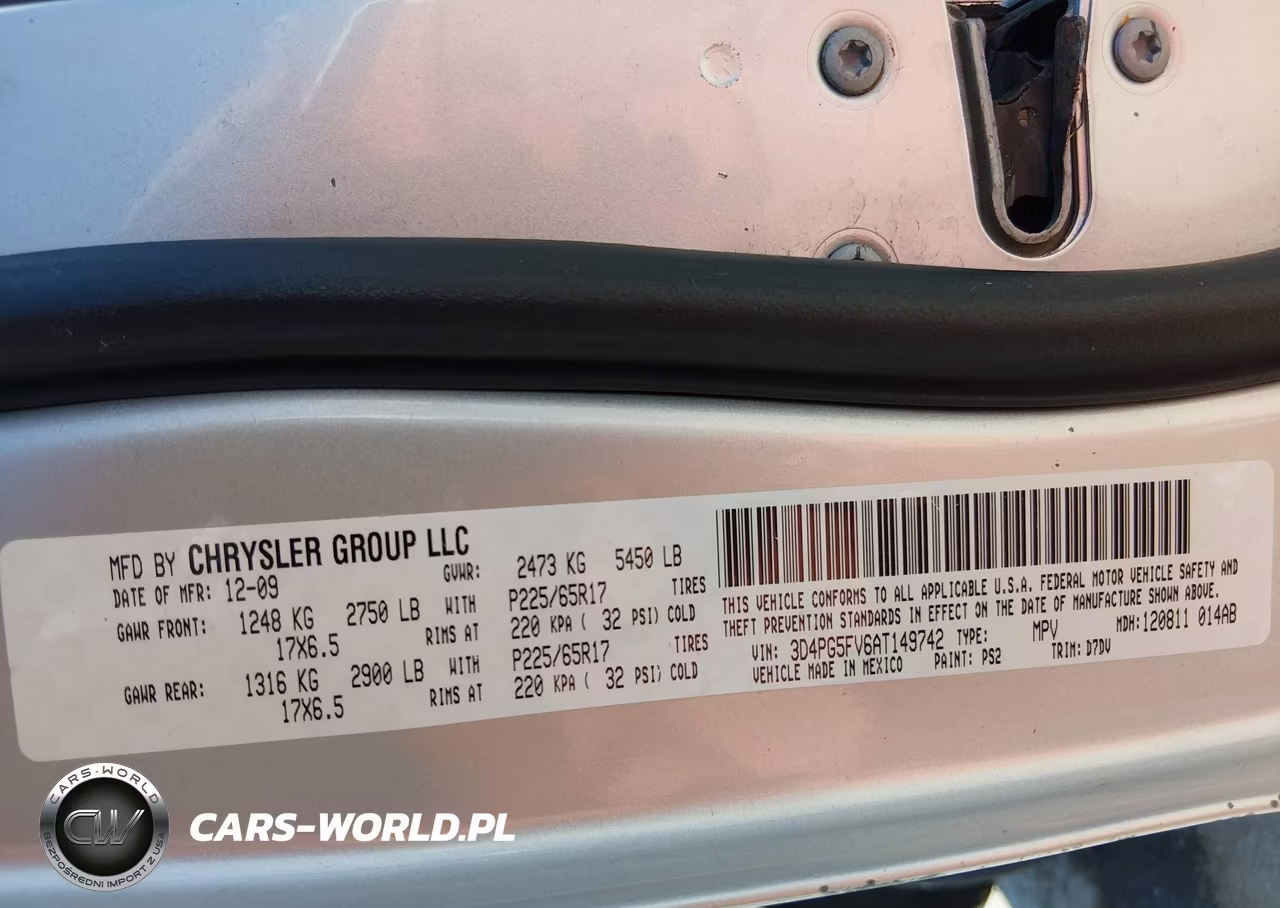 2010 Dodge Journey Sxt VIN:3D4PG5FV6AT149742 - 9