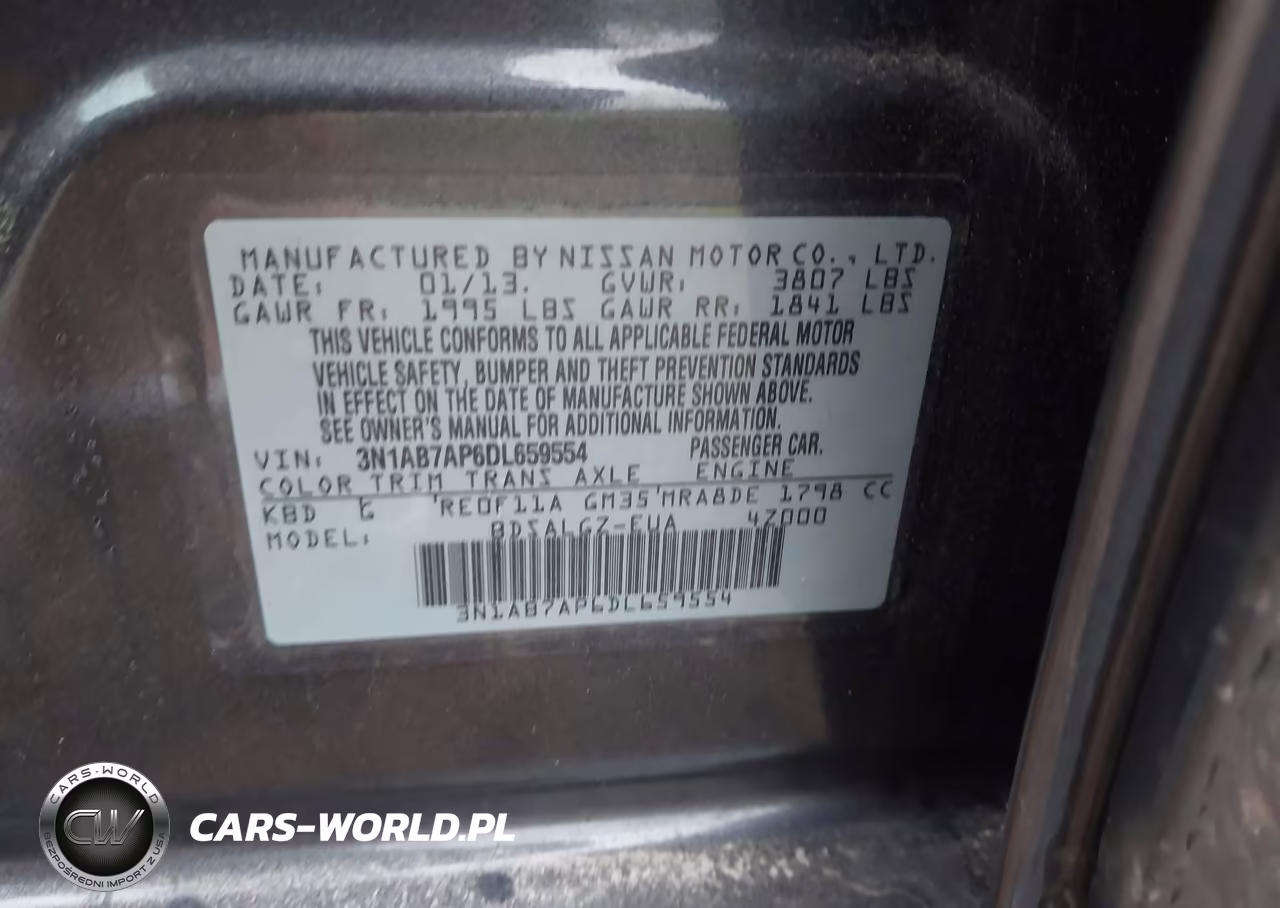 2013 Nissan Sentra Sl VIN:3N1AB7AP6DL659554 - 9