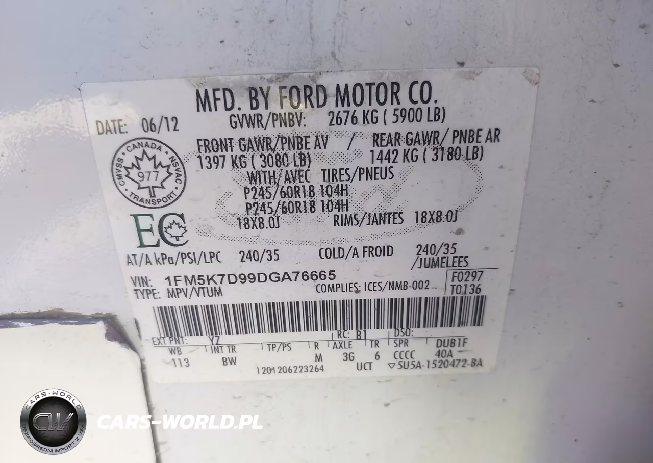 2013 Ford Explorer Xlt VIN:1FM5K7D99DGA76665 - 9