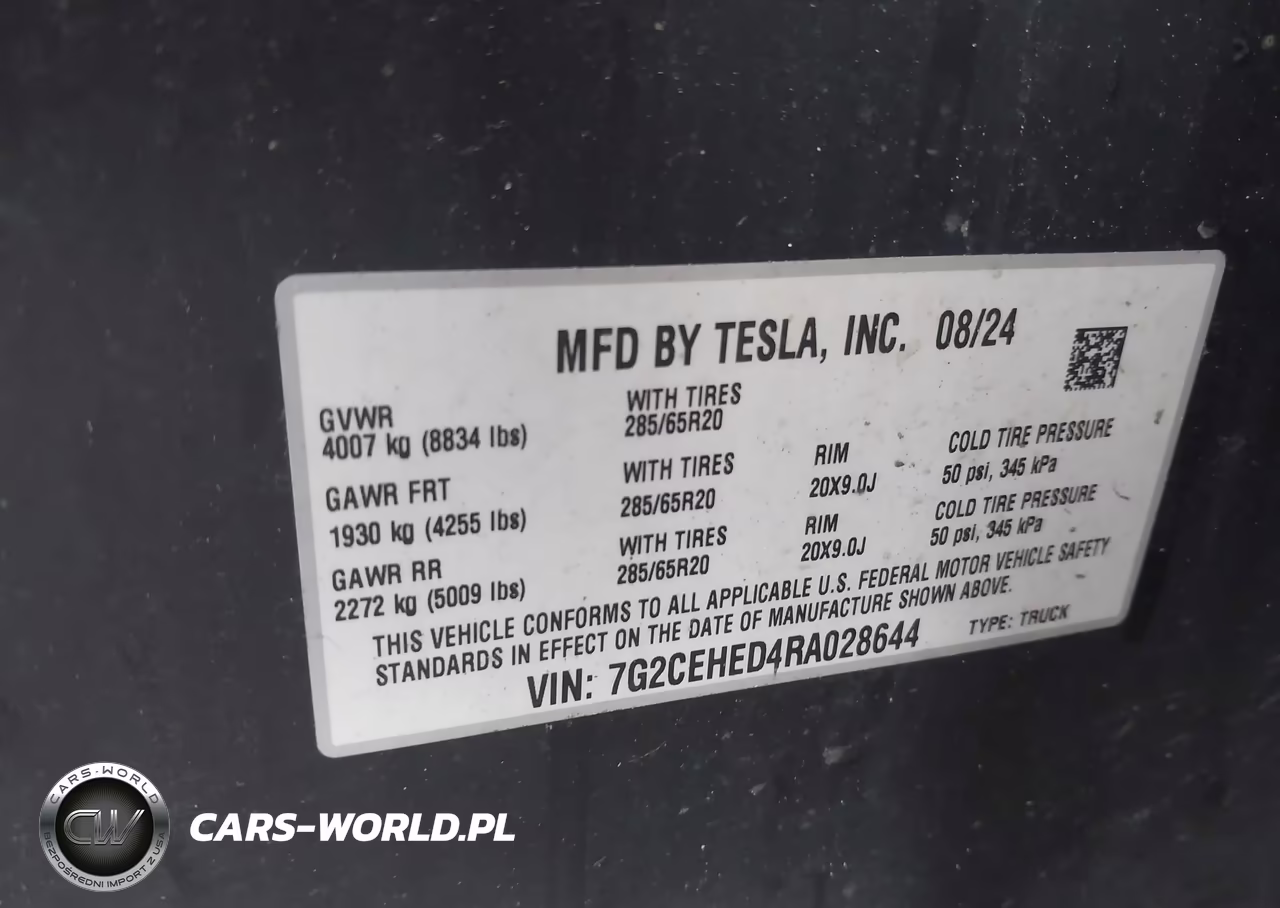 2024 Tesla Cybertruck All-Wheel Drive VIN:7G2CEHED4RA028644 - 9