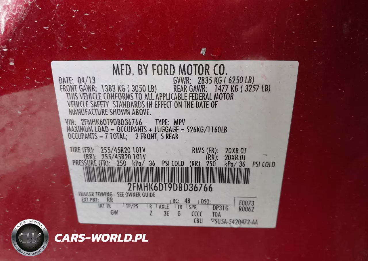 2013 Ford Flex Limited VIN:2FMHK6DT9DBD36766 - 9