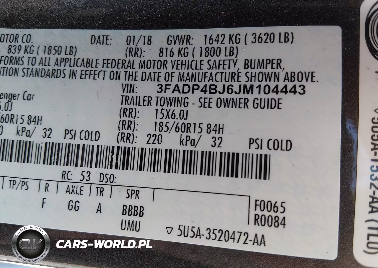 2018 Ford Fiesta Se VIN:3FADP4BJ6JM104443 - 9