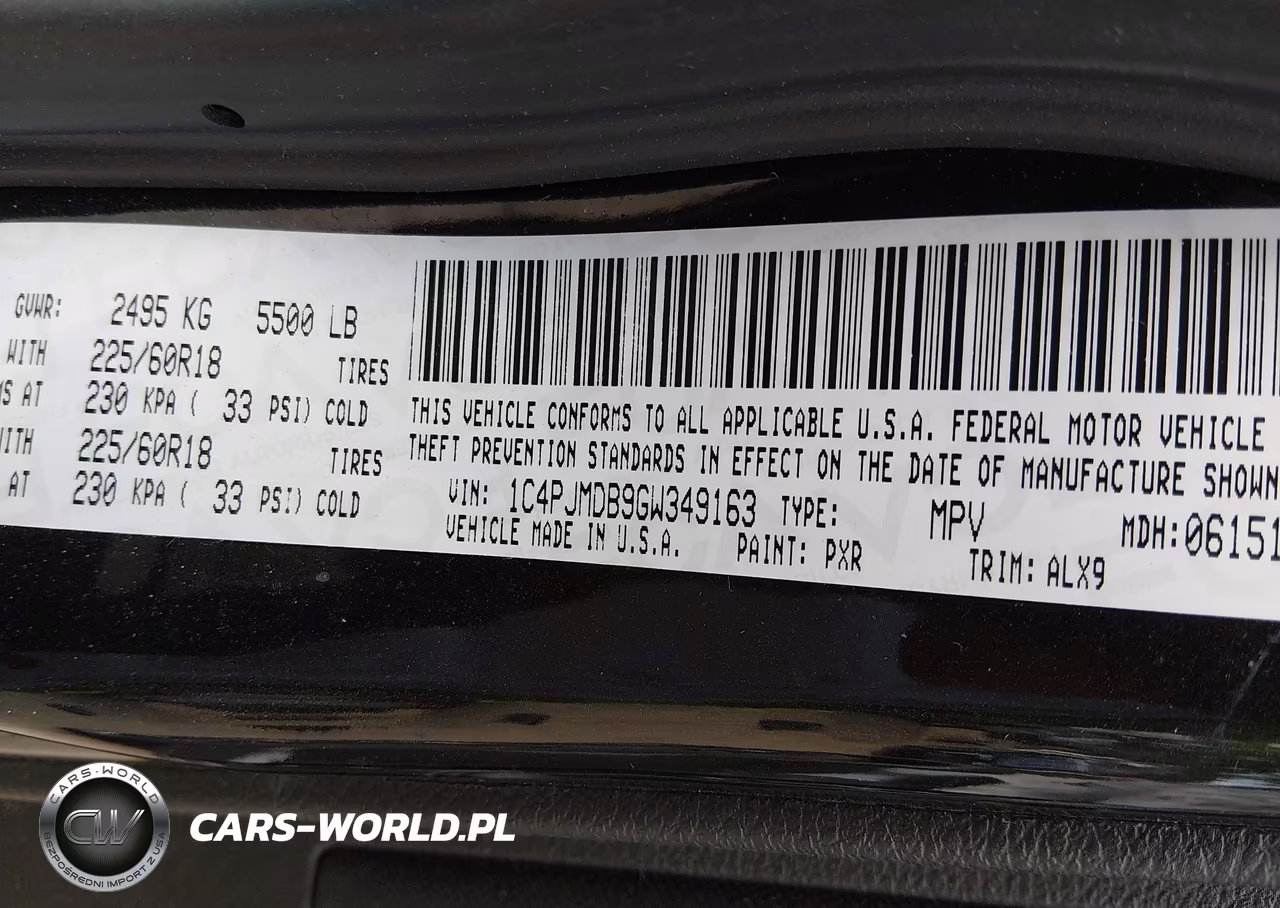 2016 Jeep Cherokee High Altitude VIN:1C4PJMDB9GW349163 - 9