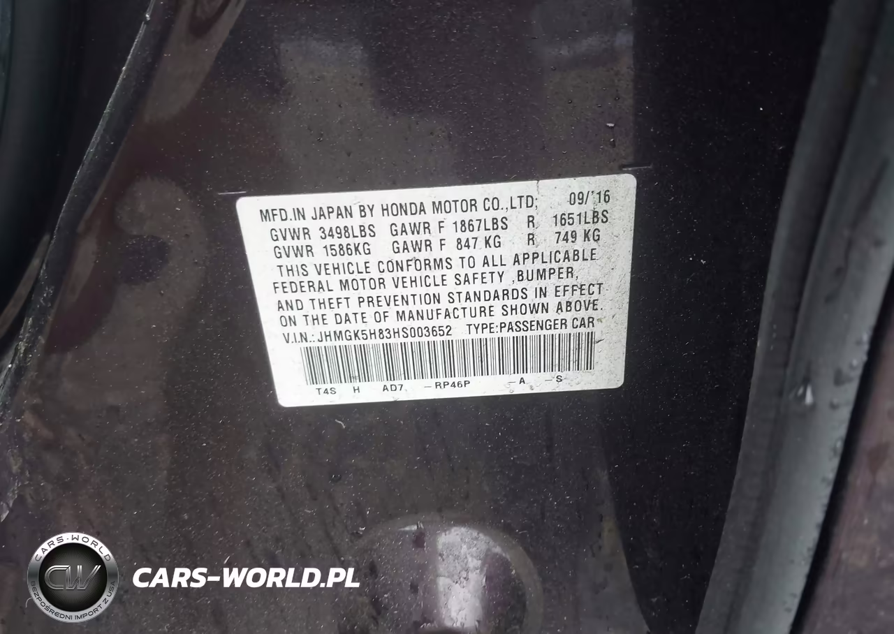 2017 Honda Fit Ex-L VIN:JHMGK5H83HS003652 - 9
