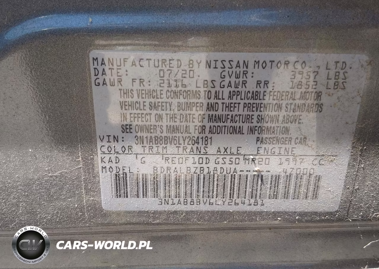 2020 Nissan Sentra S Xtronic Cvt VIN:3N1AB8BV6LY264181 - 9