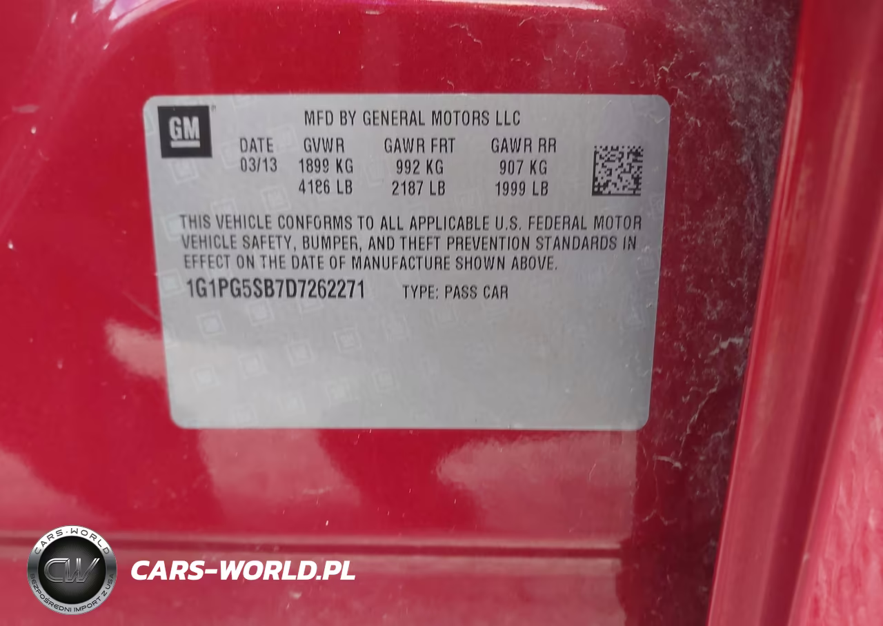2013 Chevrolet Cruze Ltz VIN:1G1PG5SB7D7262271 - 9