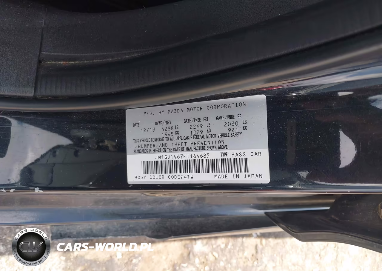 2015 Mazda Mazda6 I Touring VIN:JM1GJ1V67F1164685 - 9