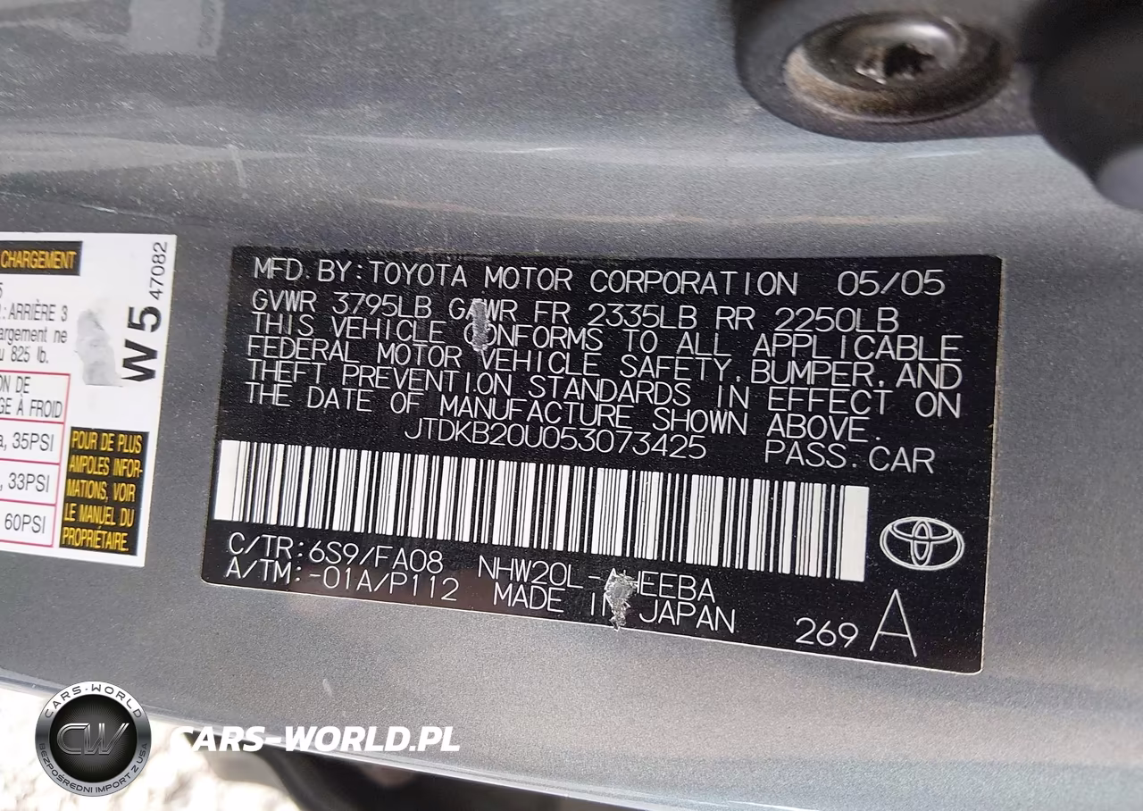 2005 Toyota Prius VIN:JTDKB20U053073425 - 9