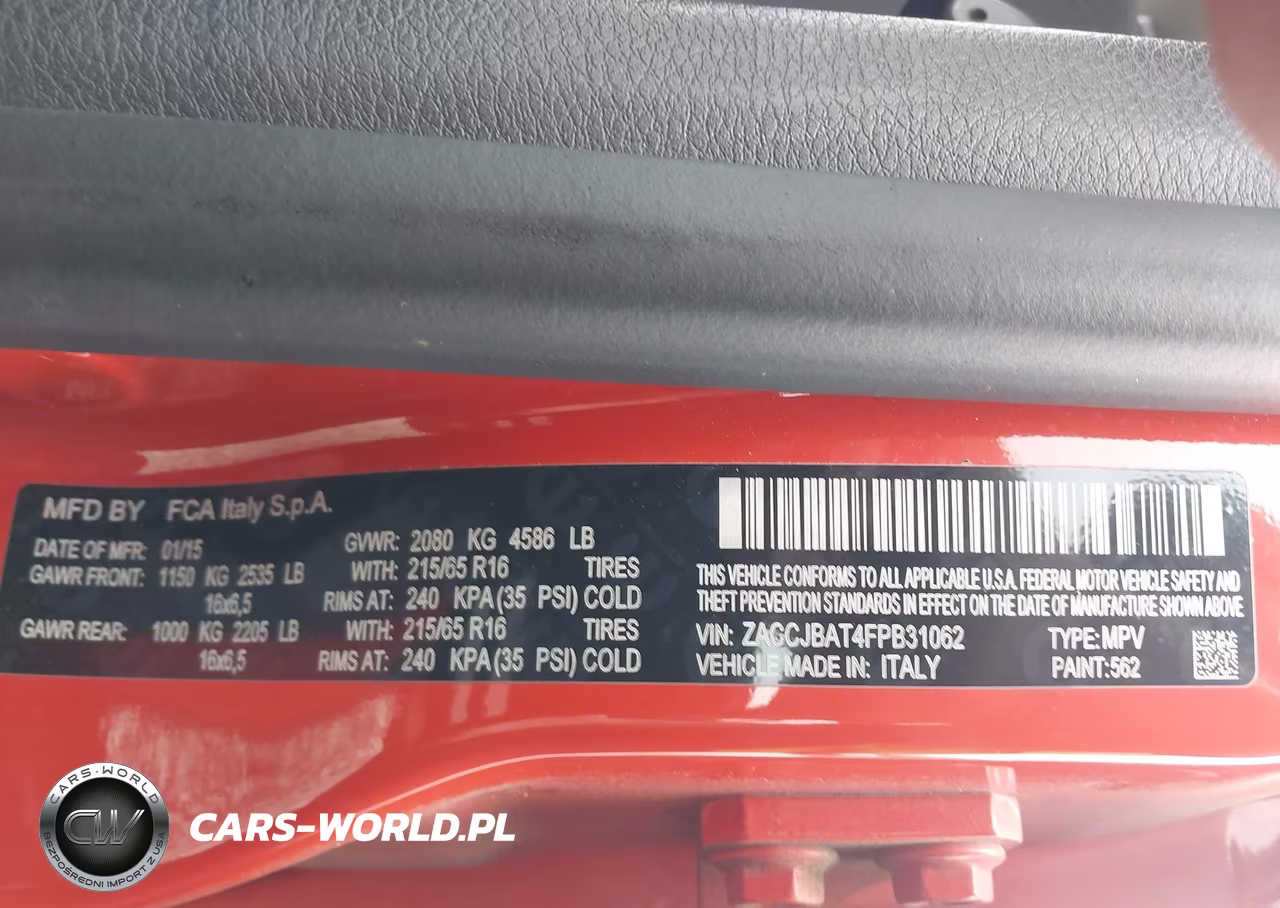 2015 Jeep Renegade Sport VIN:ZACCJBAT4FPB31062 - 9