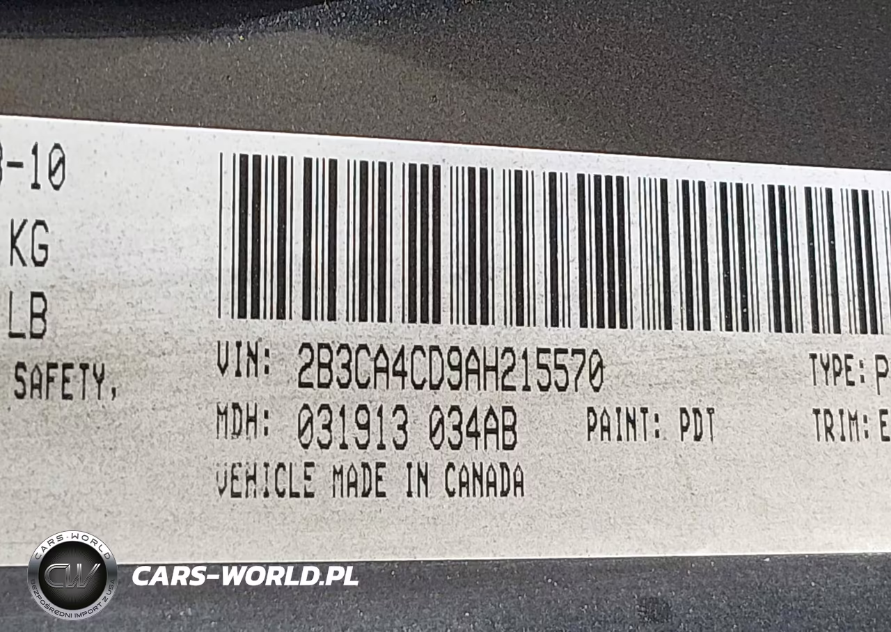 2010 Dodge Charger VIN:2B3CA4CD9AH215570 - 9