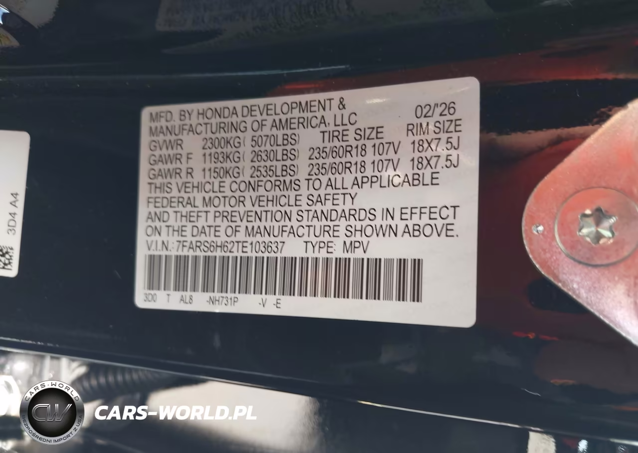 2026 Honda Cr-V Hybrid Awd Trailsport VIN:7FARS6H62TE103637 - 9