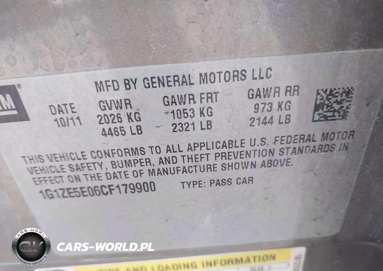 2012 Chevrolet Malibu 1Lz VIN:1G1ZE5E06CF179900 - 9