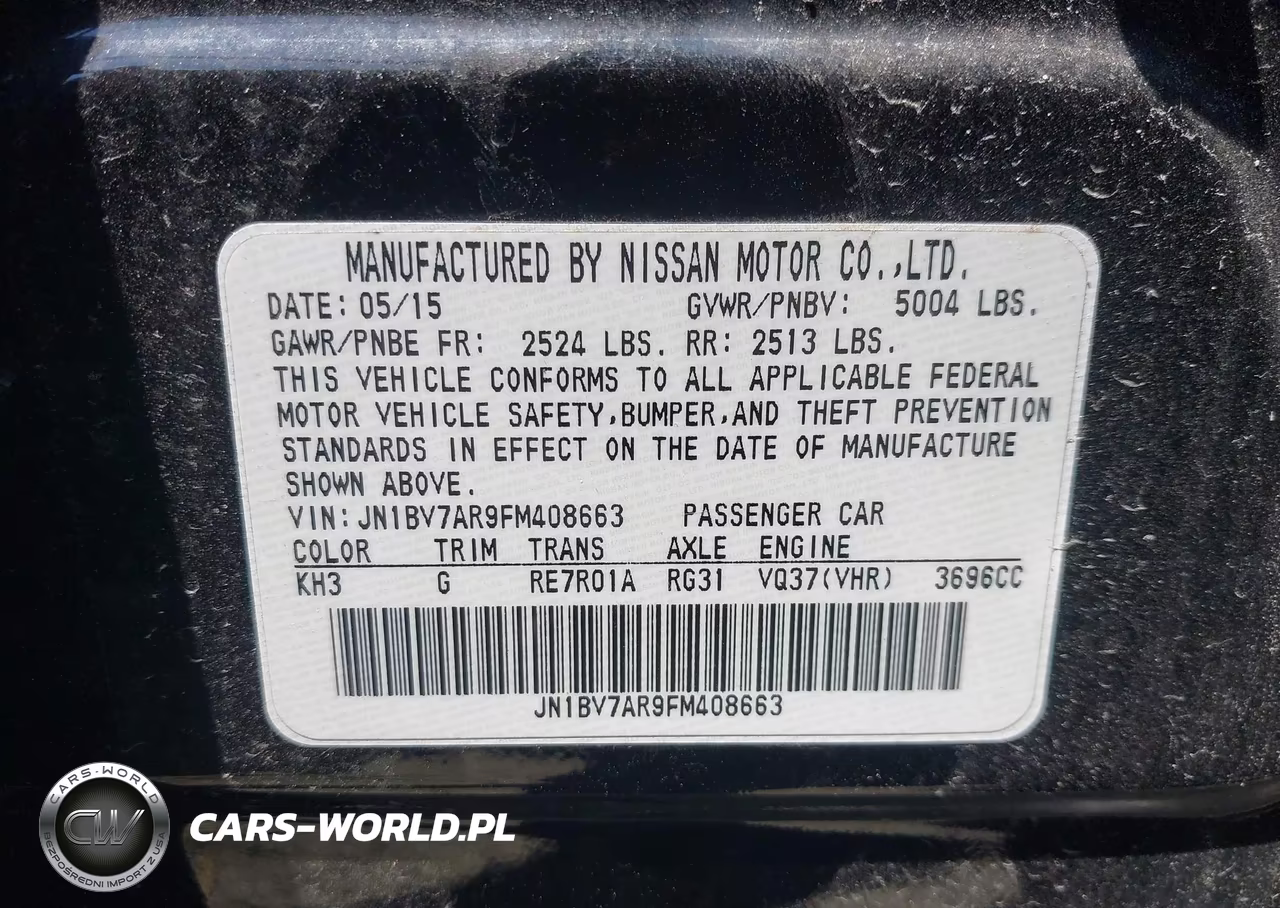 2015 Infiniti Q50 Premium VIN:JN1BV7AR9FM408663 - 9