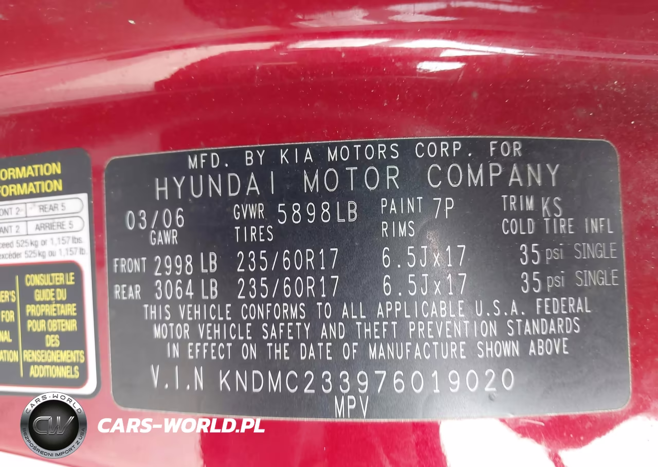 2007 Hyundai Entourage Gls-Limited-Se VIN:KNDMC233976019020 - 9