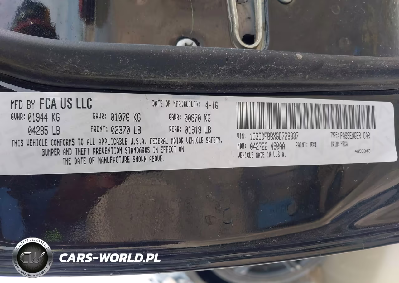 2016 Dodge Dart Sxt VIN:1C3CDFBBXGD728337 - 9