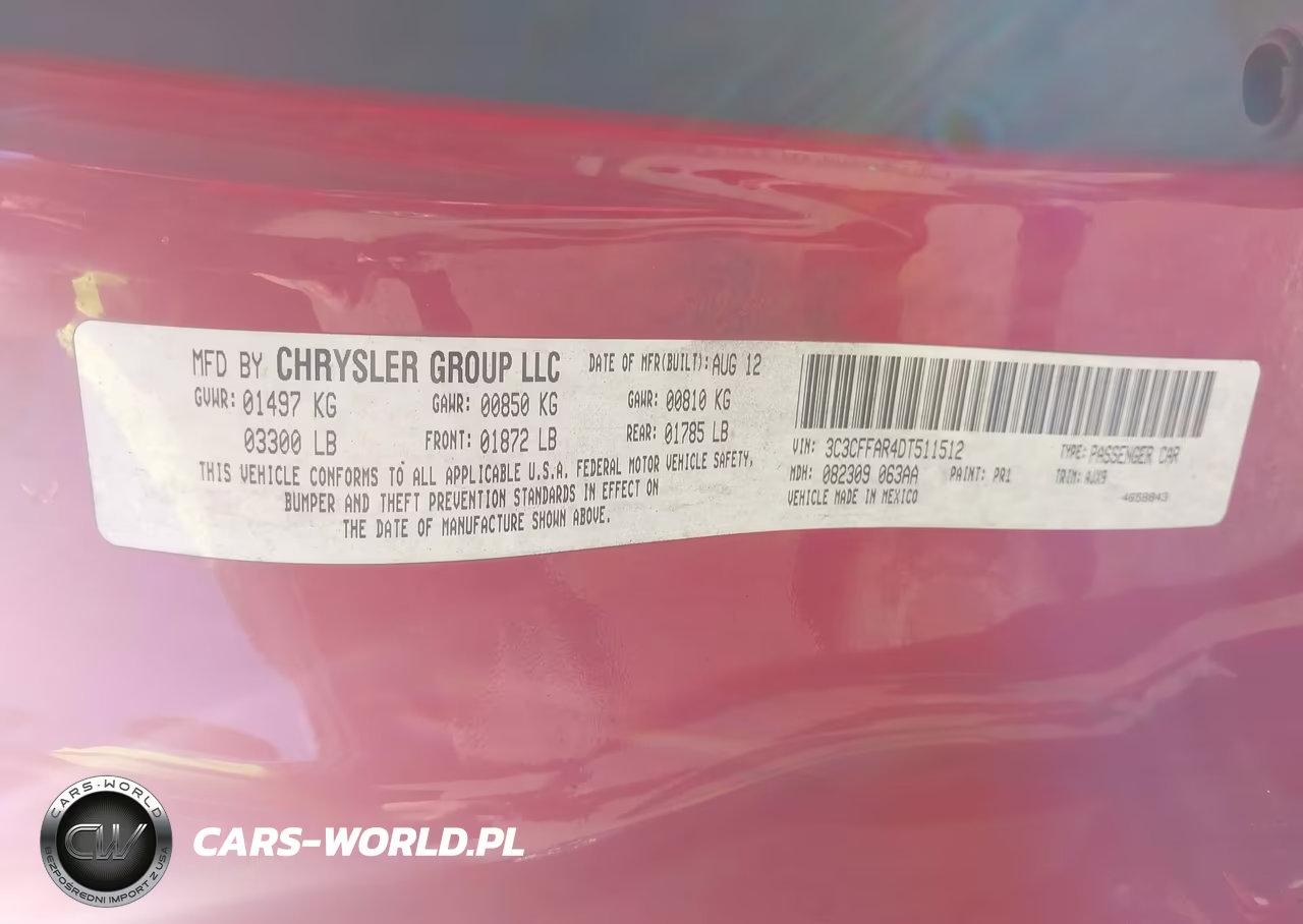 2013 Fiat 500 Pop VIN:3C3CFFAR4DT511512 - 9