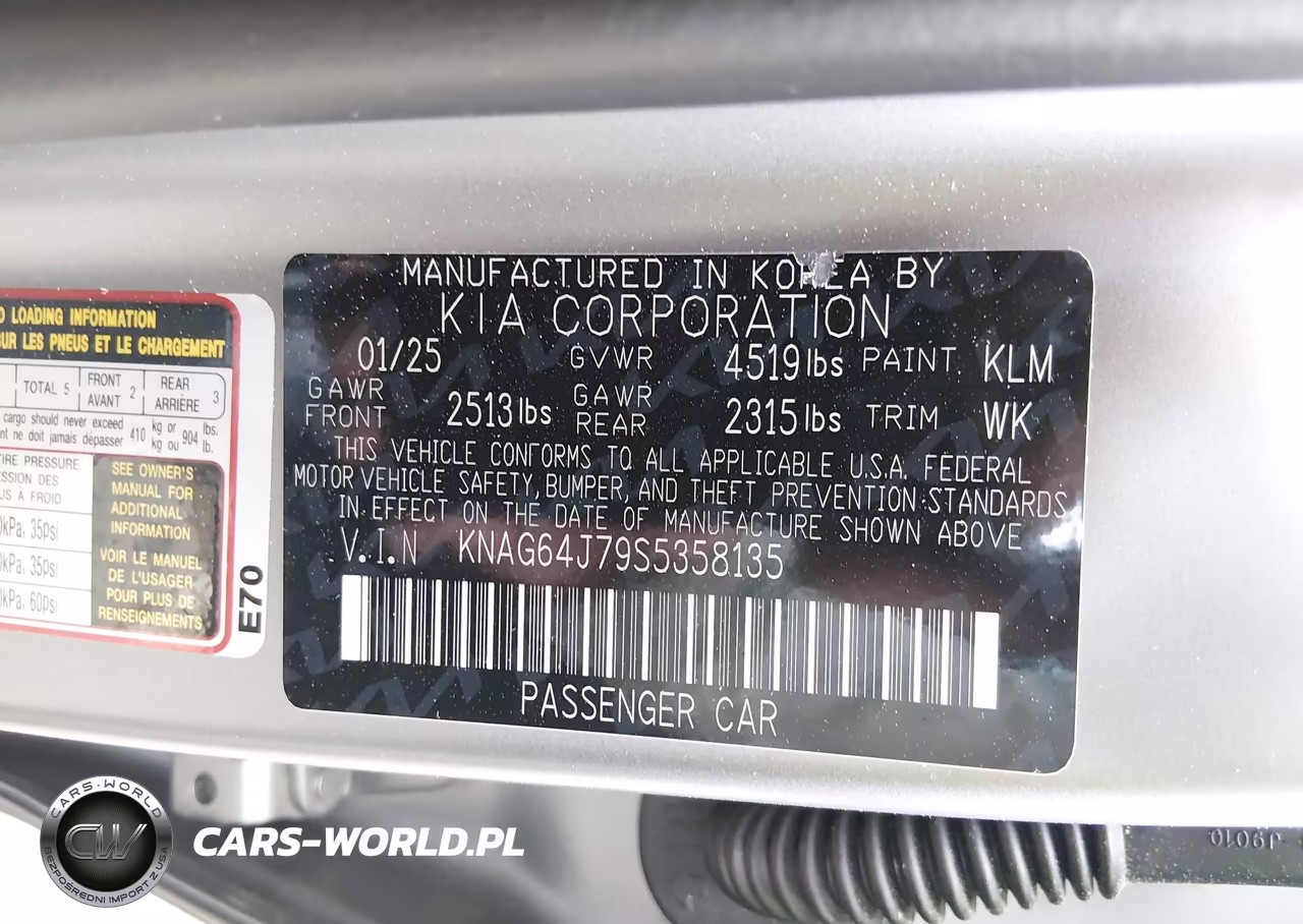 2025 Kia K5 Gt-Line VIN:KNAG64J79S5358135 - 9