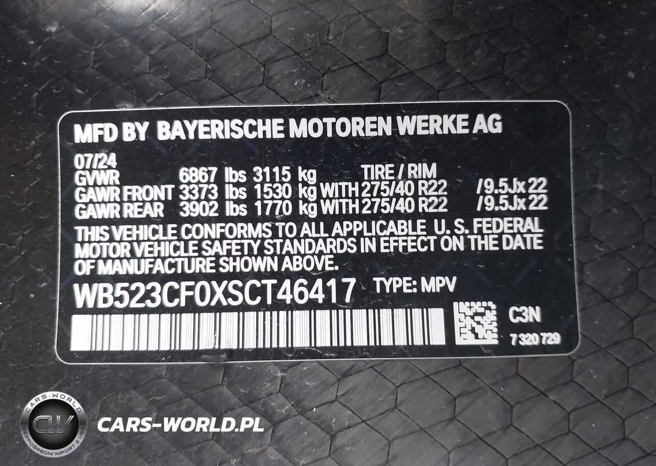2025 BMW Ix xDrive50 VIN:WB523CF0XSCT46417 - 9