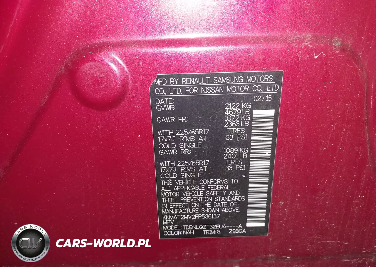 2015 Nissan Rogue Sv VIN:KNMAT2MV2FP536137 - 9