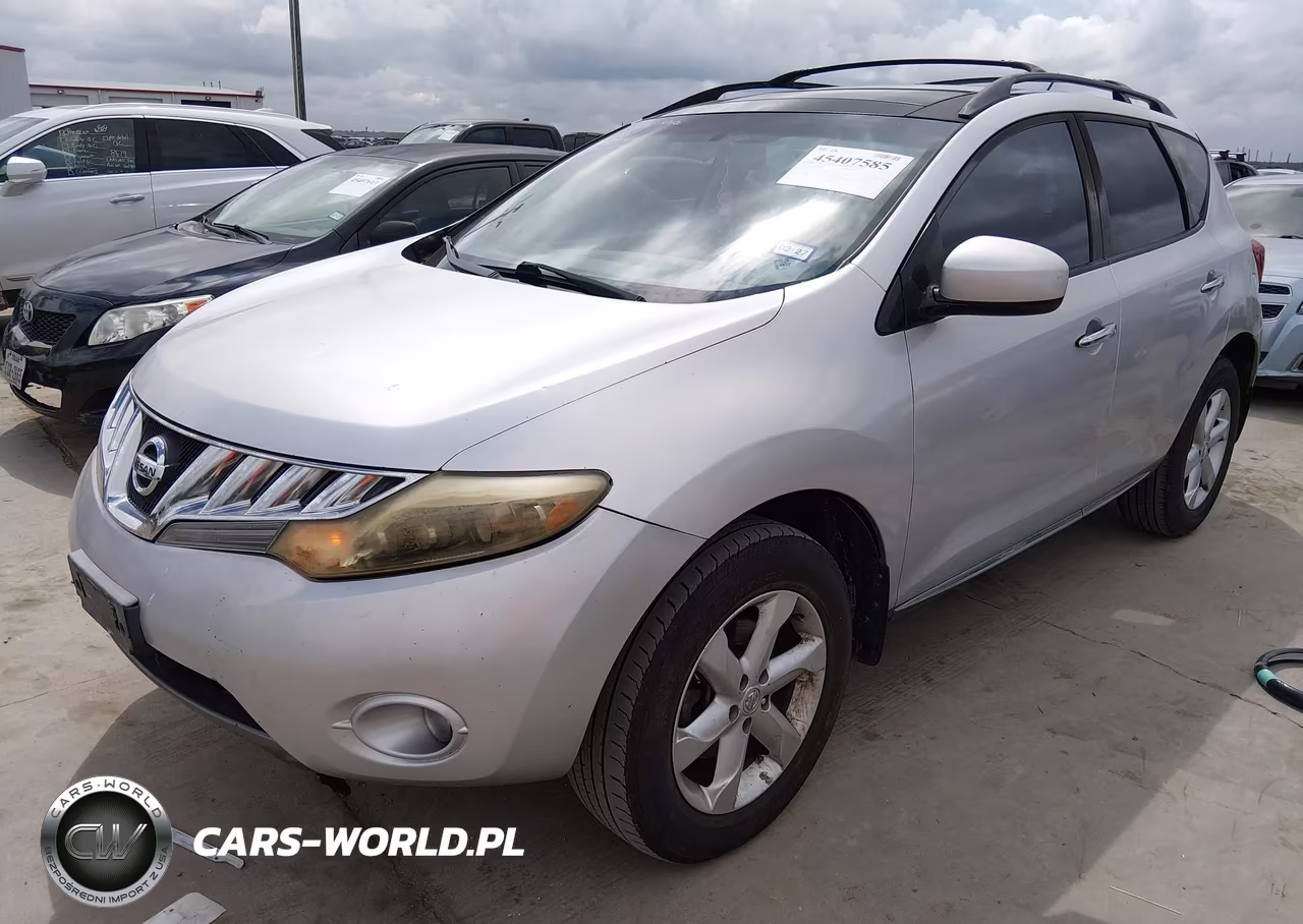 2009 Nissan Murano Sl VIN:JN8AZ18U19W005519 - 2