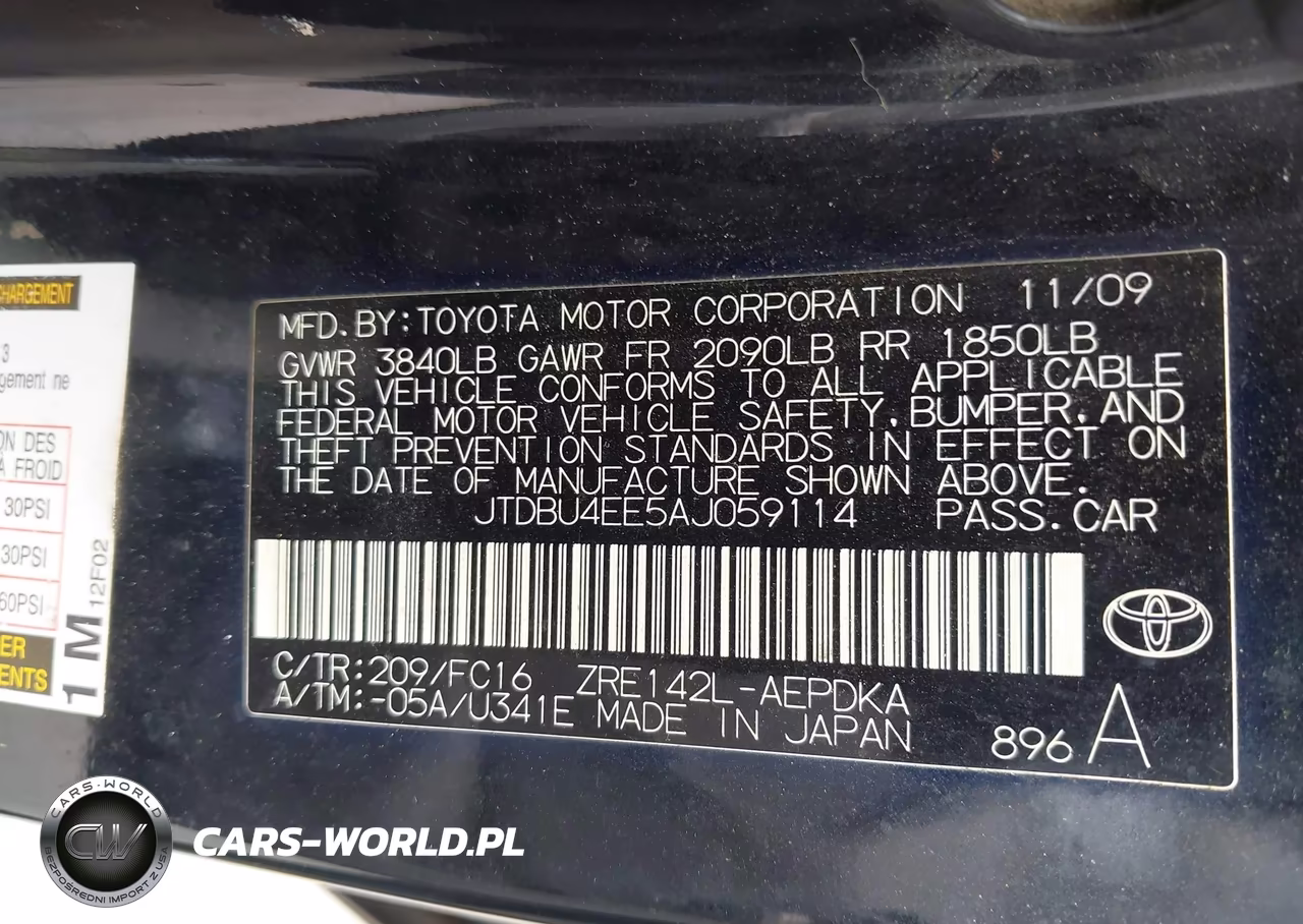 2010 Toyota Corolla Le VIN:JTDBU4EE5AJ059114 - 9