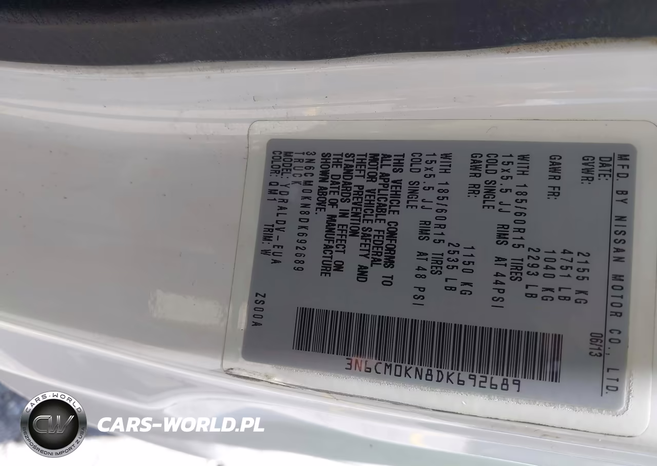 2013 Nissan Nv200 S VIN:3N6CM0KN8DK692689 - 9