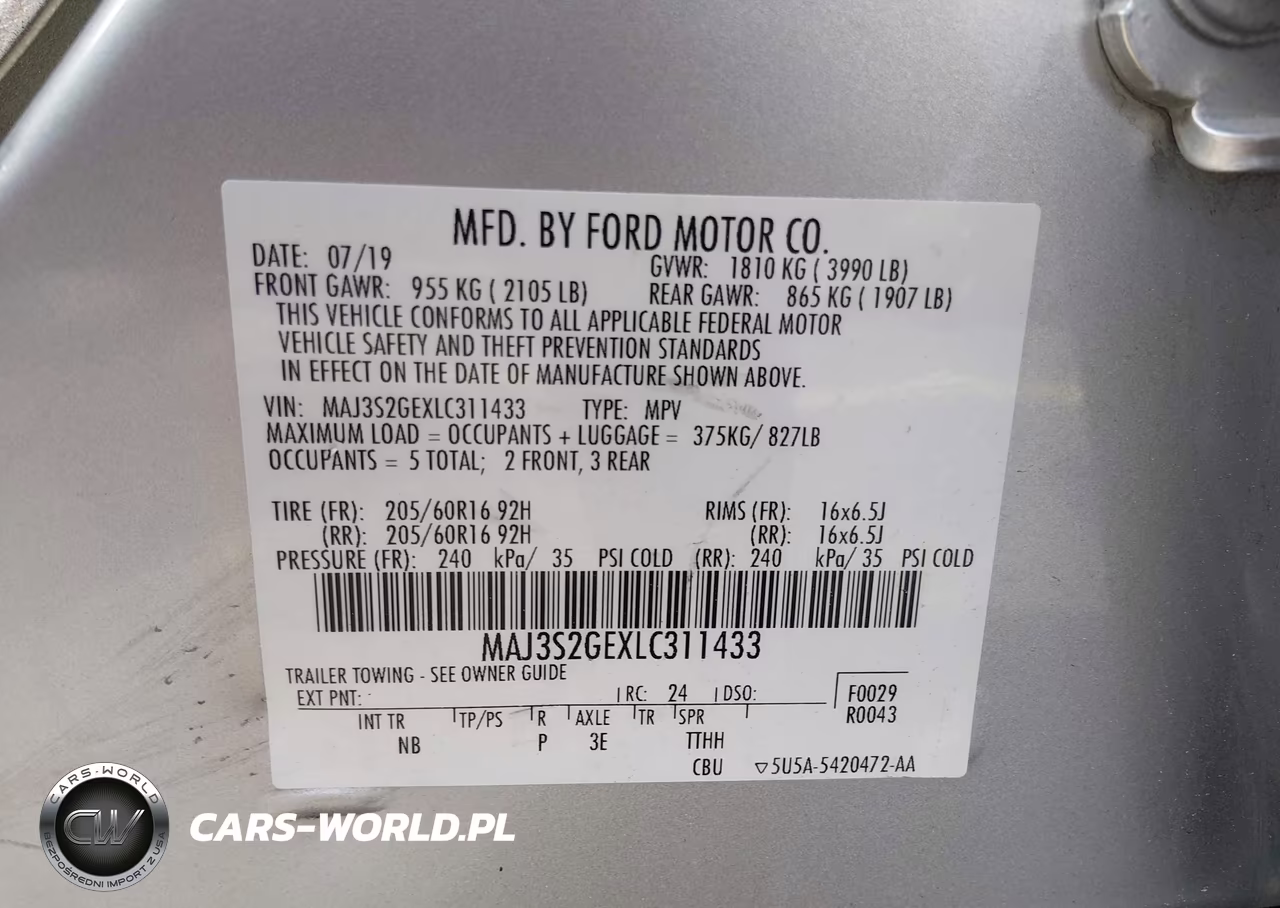 2020 Ford Ecosport Se VIN:MAJ3S2GEXLC311433 - 9